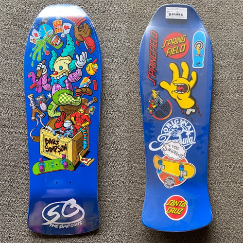 Santa Cruz Simpsons deck with Tech Deck Skate Collector